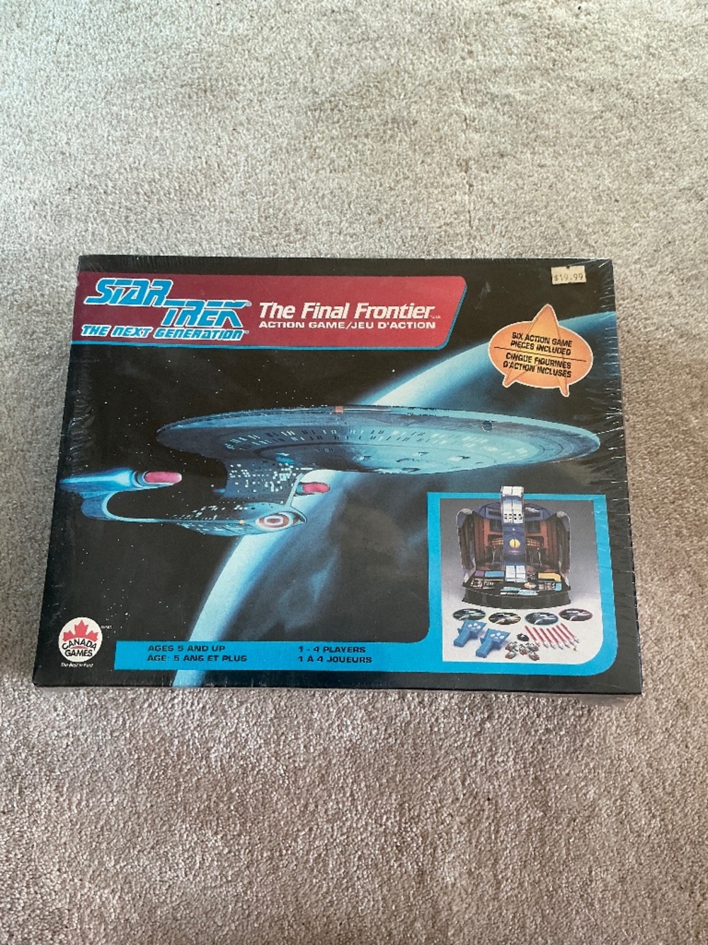 Star Trek TNG The Final Frontier Action Game 1993 Canada Games Sealed New